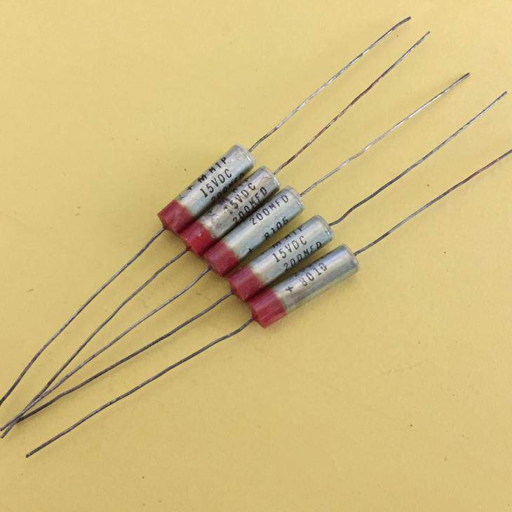 美国古董红头摩罗利 MTP系列 15V 220UF 发烧液态钽银油银电容
