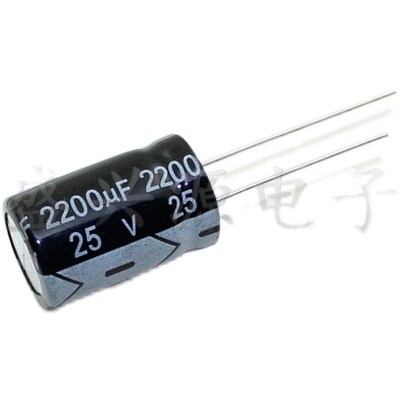 25v2200uf  25v  国产铝电解电容 13x21   200个/包=44元