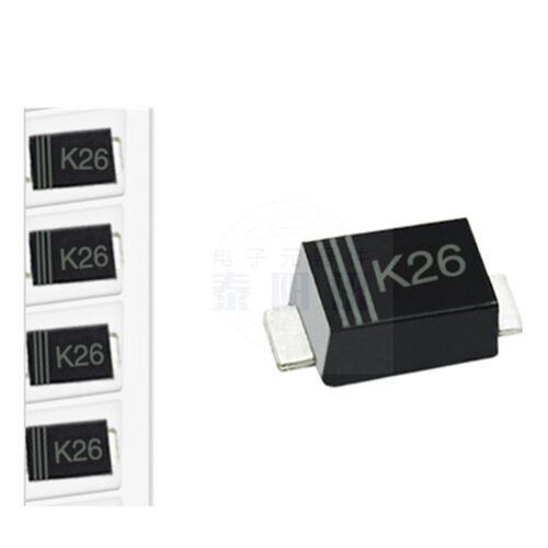 贴片肖特基二极管DSK26 超薄SOD-123FL 丝印K26 SR260 (100个)