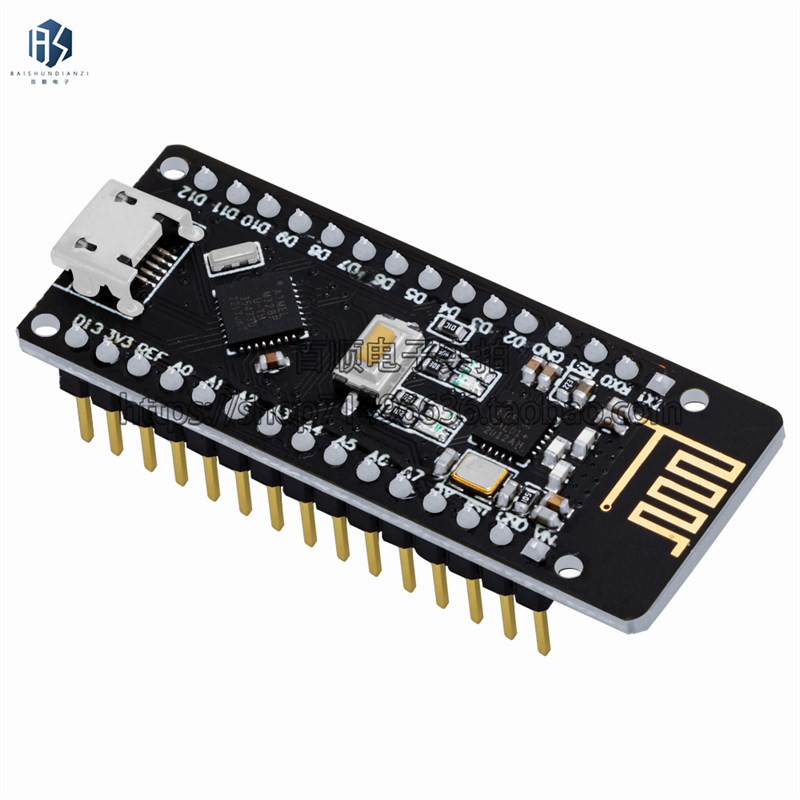 RF-Nano兼容ATMEGA328P Nano V3.0集成NRF24L01无线CH340串口模块
