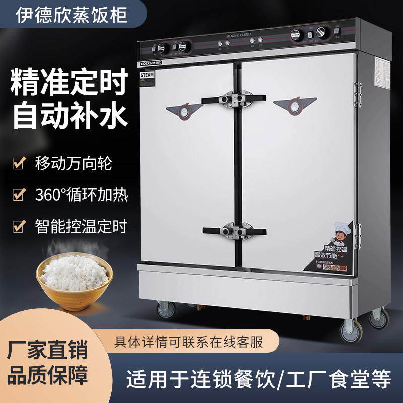 伊德欣柜商用电饭蒸箱家用08容量自米饭蒸饭机大蒸柜2动4盘定时款