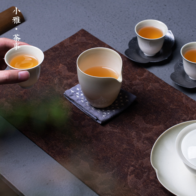 日式禅意草木灰釉公道杯 手工陶瓷茶海分茶器 功夫茶具匀杯