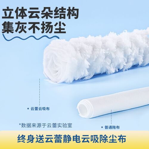 云蕾静电除尘纸拖把懒人免手洗一次性拖布家用一拖干净拖地神器