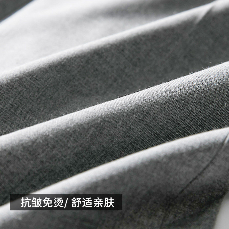 黑色九分西装裤男夏季直筒宽松垂感商务正装休闲修身职业小脚西裤