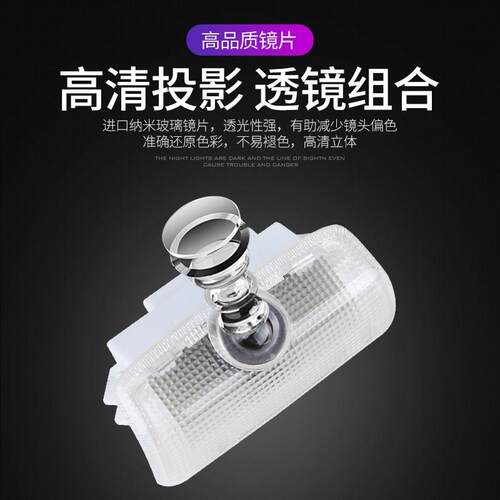 适用雷克萨斯改装ES200 IS LS GS NX RX UX LX车门镭射投影迎宾灯