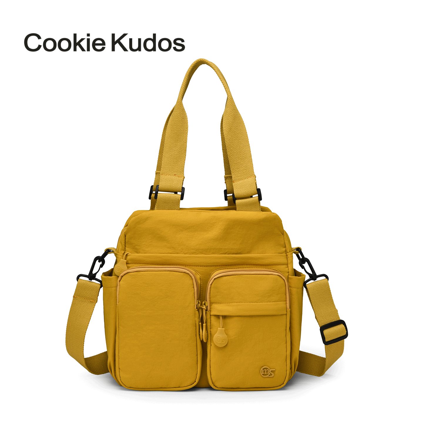 Cookie Kudos休闲风多口袋帆布包女大容量单肩斜挎手提包通勤旅行