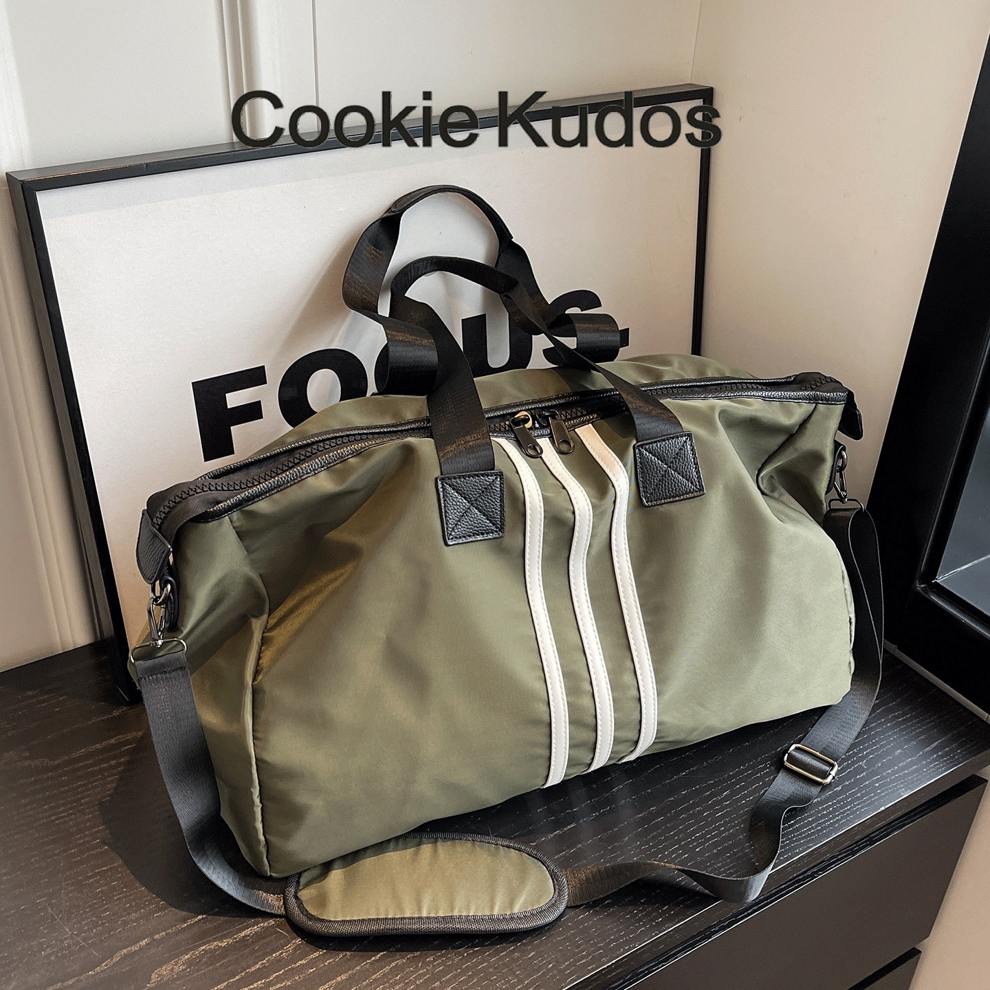 Cookie Kudos大容量旅行包男女手提轻便健身包运动行李袋训练包