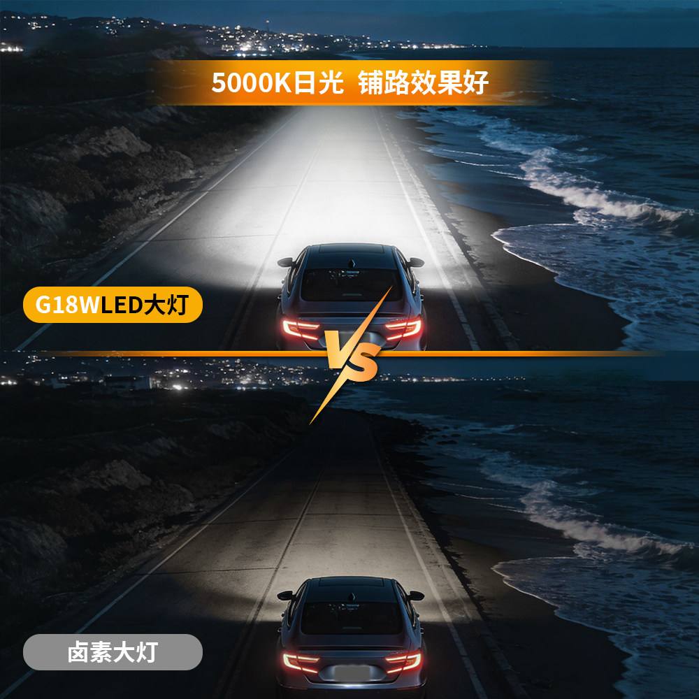 适用大众速腾POLO朗逸高尔夫宝来桑塔纳捷达迈腾帕萨特led大灯泡