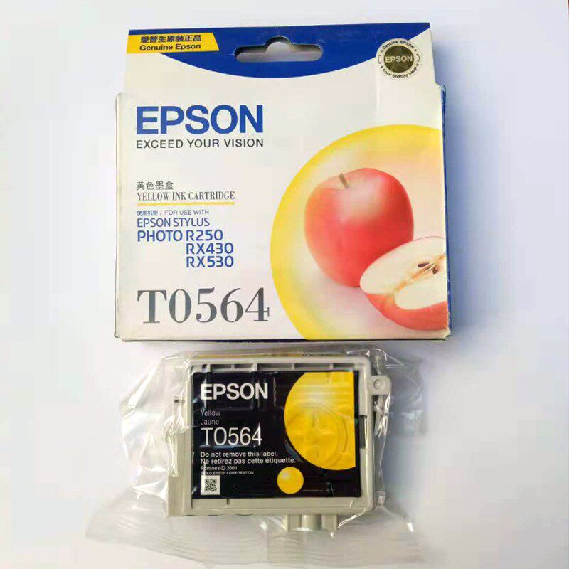 原装爱普生t0561黑色t0562 t0563 t0564墨盒R250RX430RX530打印机