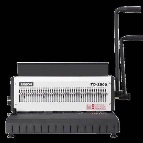 雷盛手动铁圈装订机 TD-2500R (圆)  全钢台历挂历铁圈装订机