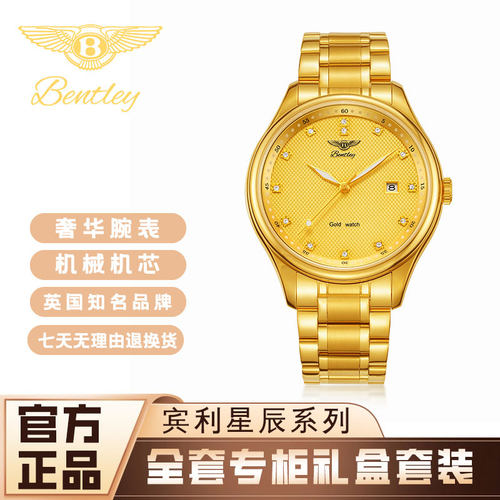 [宾利星辰]金匠1919简约全自动机械情侣全自动腕表8663TT