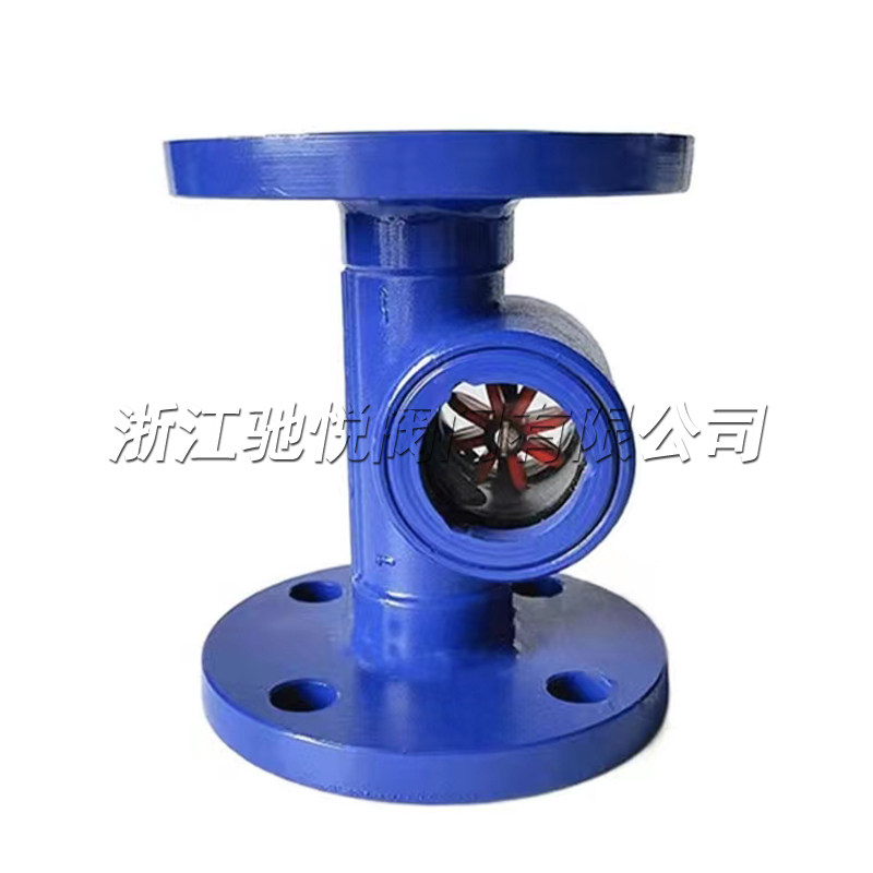 法兰叶轮视镜 SG-YL-41 铸钢丝扣水流指示器不锈钢水流观察器阀门