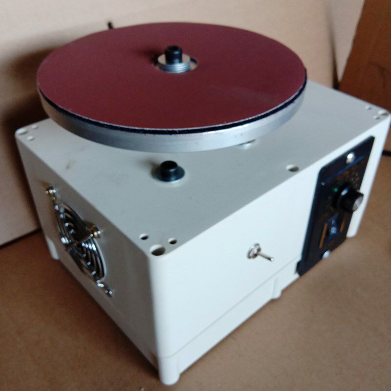 220V 金属外壳电动抛光机磨刀器美发剪刀修甲刀专用调速抛光机