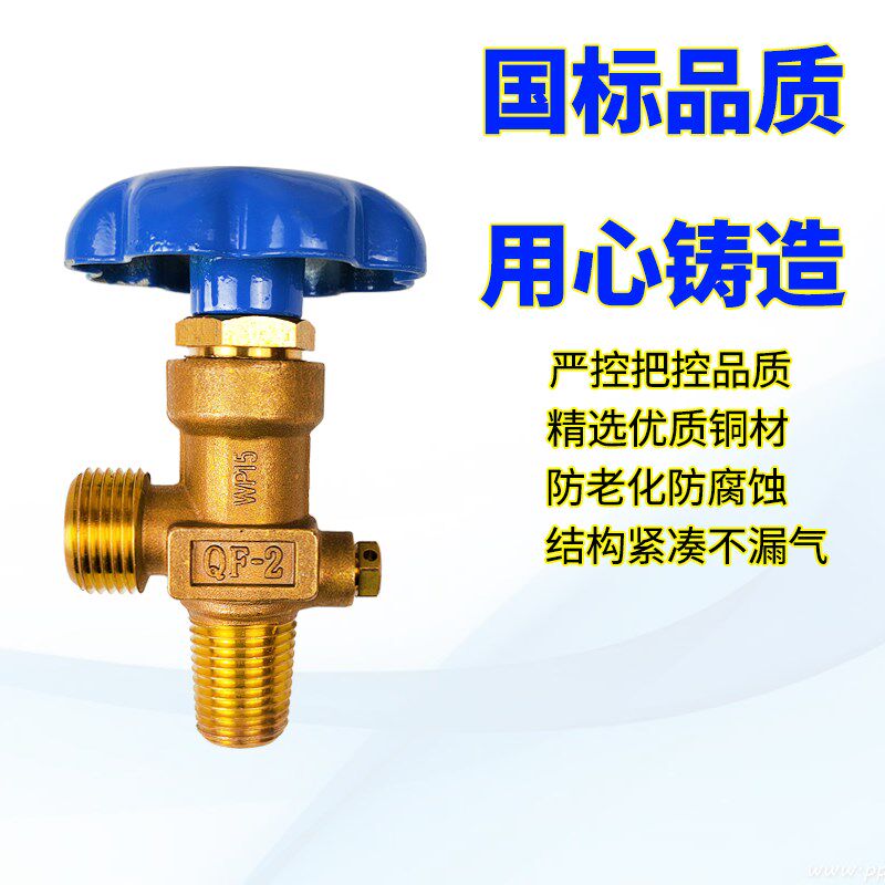 阀门全铜头牙细氧气瓶钢瓶开关粗牙细牙螺纹口PZ19.8pz27.8QF-2