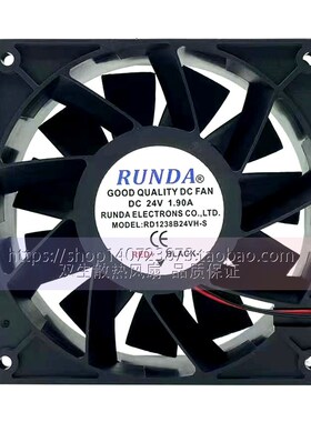 全新RUNDA RD1238B24VH-S/SC  24V 1.90A 12038 变频器电焊机风扇