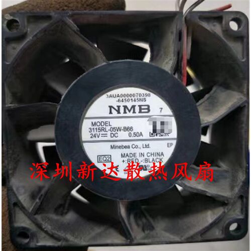 3115RL-05W-B60/B66 4线NMB风机 24V 8038 ACS880变频器散热风扇