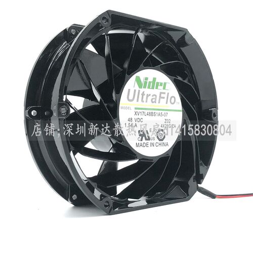 日本/Nidec 17CM XV17L48BS1A5-07 48V 1.54A 暴力设备散热风扇