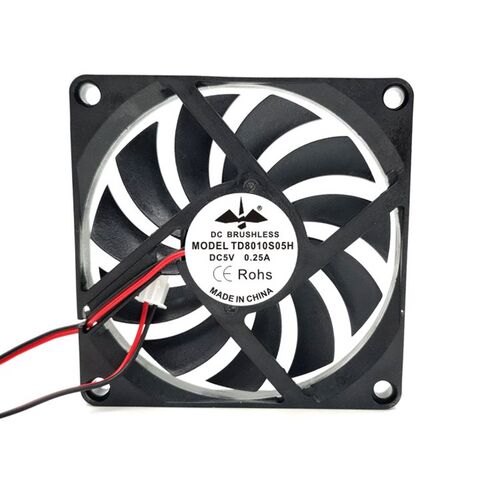 超薄 8010 8CM 5V/12V/24V静音PWM智能温控CPU USB 机箱散热风扇