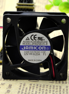 台湾 jamicon 6025变频器静音风扇 12V 0.23A JF0625B1H-R 双滚珠