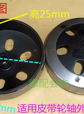 WH100T-A-H/GCC喜悦优悦SCR100小公主后离合皮带轮后传动轮盖