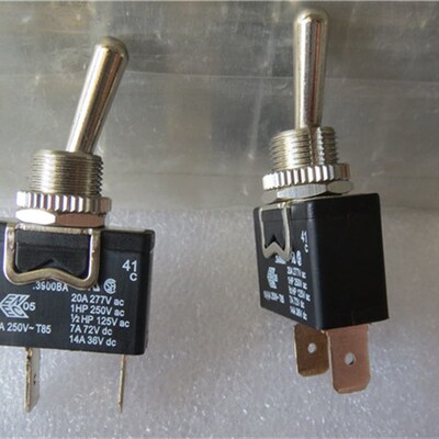 进口英国ARCOLECTRIC 3900BA钮子开关2脚2档摇头摇臂电源开关20A