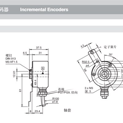 P+F倍加福空心轴编码器TVI58N-0CNK0R6TN-1024 1000 2000 360盲孔