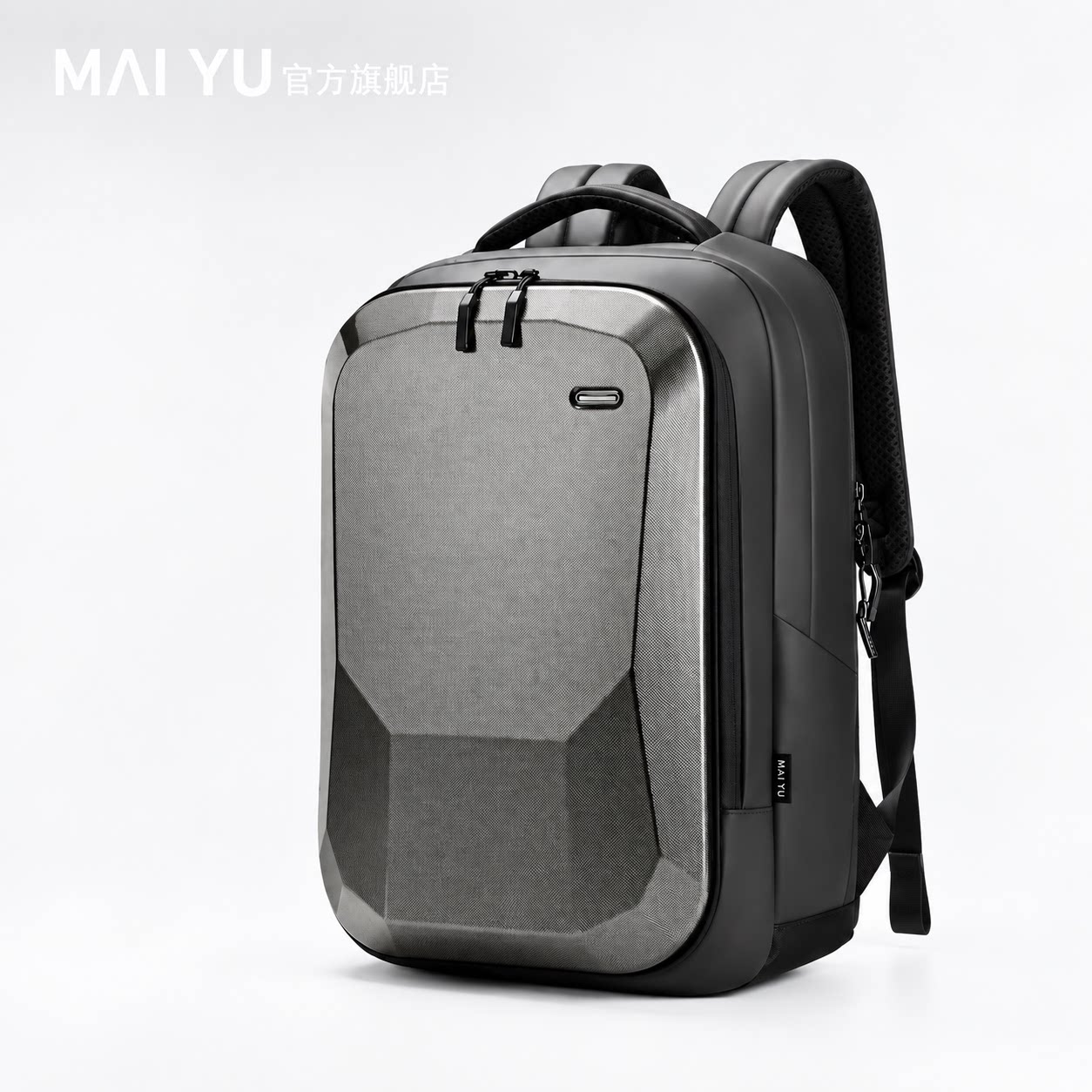 MY硬壳双肩包高端男士商务旅行包韩版多功能大学生书包新款电脑包