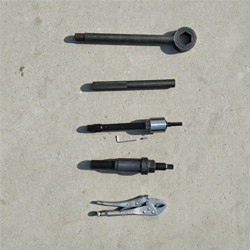冷凝器蒸发器铜管维修换管工具 手动拔管套装 取管设备带拔头割刀