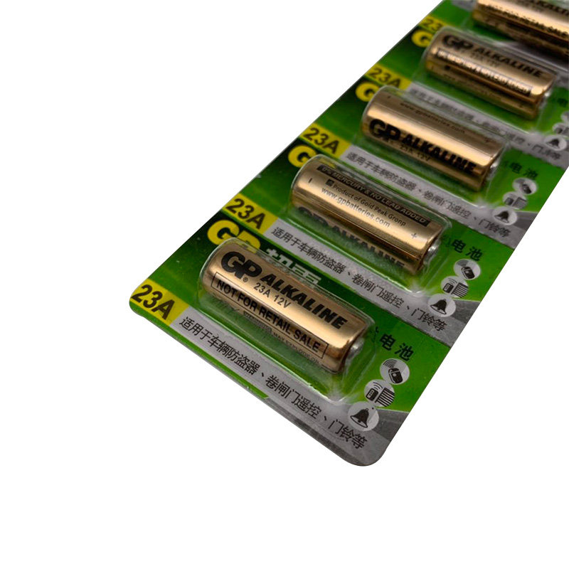 Sa1【全新包装】GP超霸23A/27A 12V卷帘门遥控器 电池 一卡5颗粒