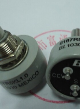 原装正品进口美国BI  6187R-5KL1.0导电塑料电位器360度无极限