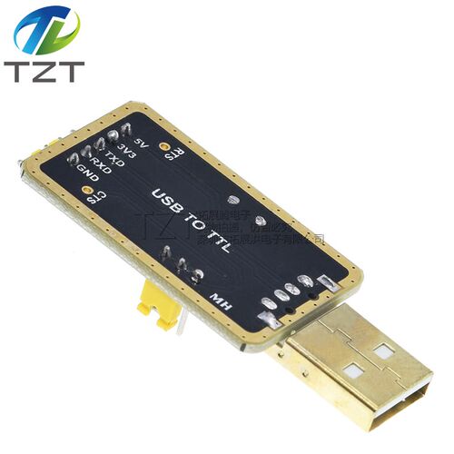土豪金CH340E CH340G USB转TTL模块转串口中九升级 STC刷机下载线