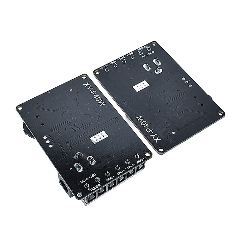 30W/40W立体声蓝牙功放板12V/24V大功率数字功放模块音箱XY-P40W