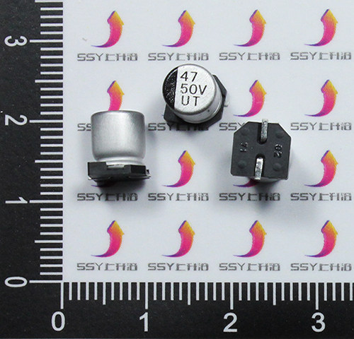 贴片铝电解电容 50V 47UF 体积(6.3*7.7MM) 满就包邮