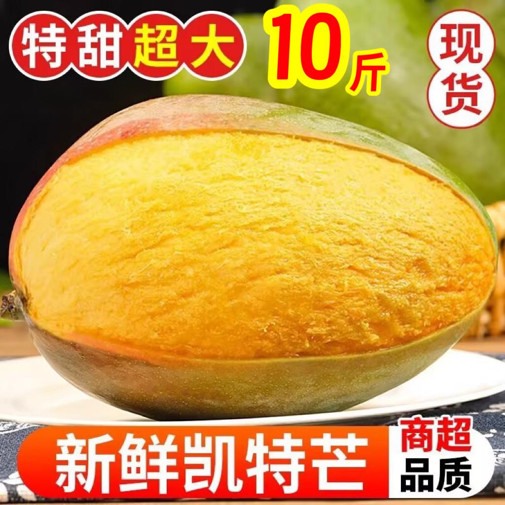 正宗四川凯特芒果新鲜10斤现摘芒果