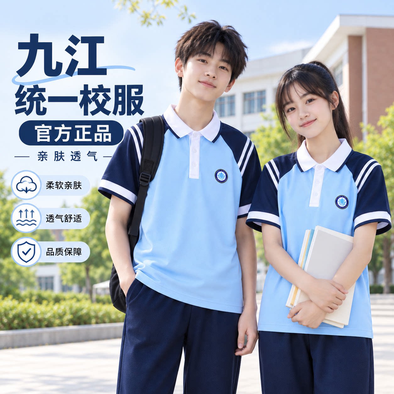 九江中小学生统一夏季校服