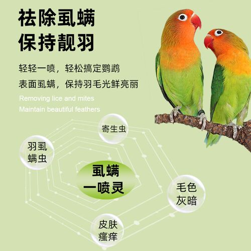 鹦鹉喷雾体外洗澡喷剂芦丁鸡玄凤牡丹体外啄毛喷雾清洁喷雾鸟用