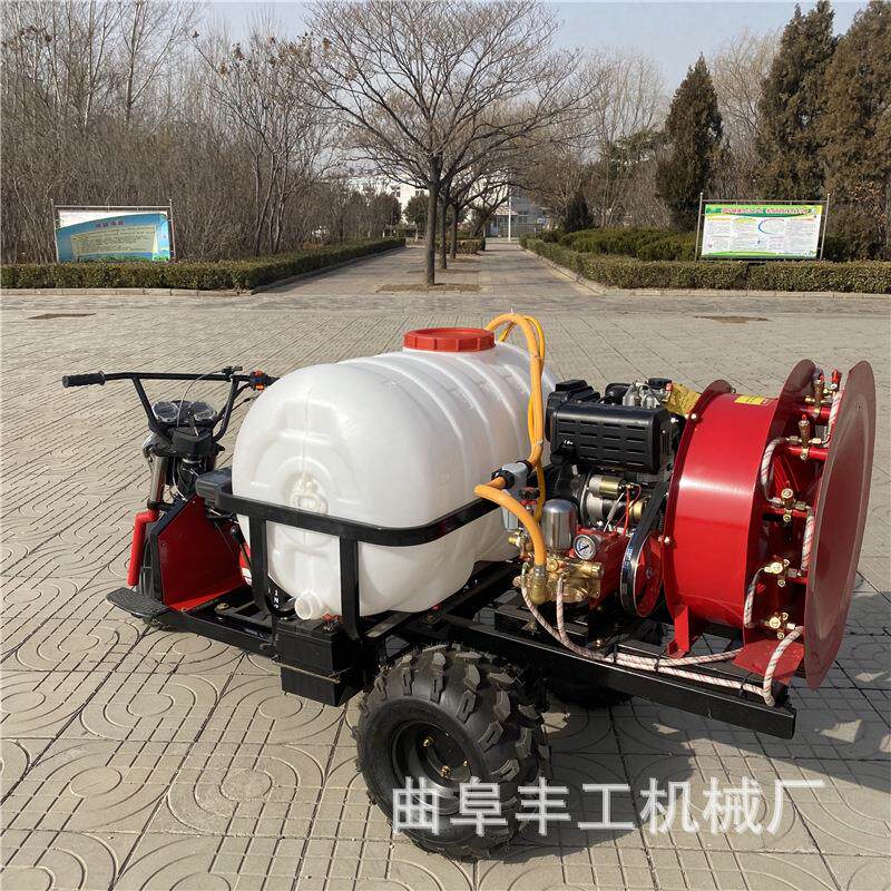 新式农用高压喷雾器果园果树汽油柴油打药机自走式风送迷雾打药机
