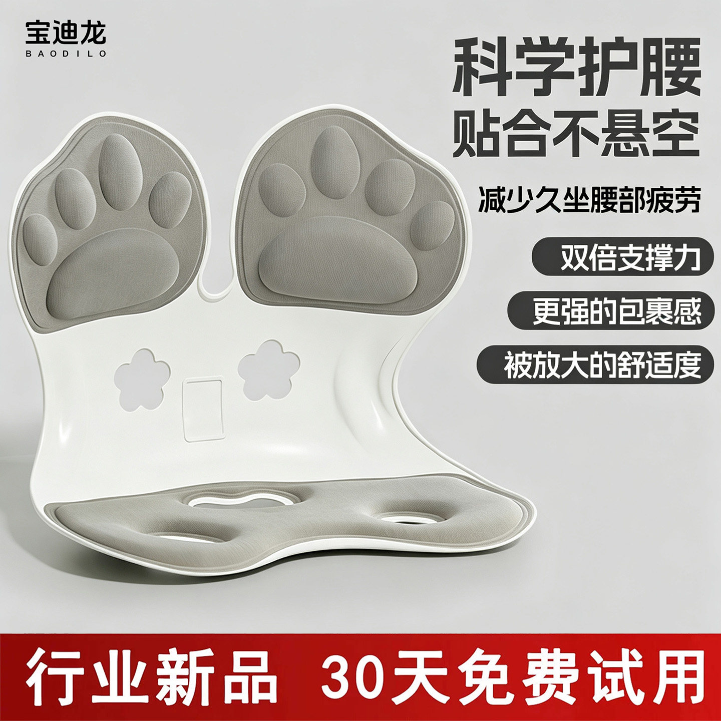 宝迪龙护腰久坐神器腰部支撑靠垫
