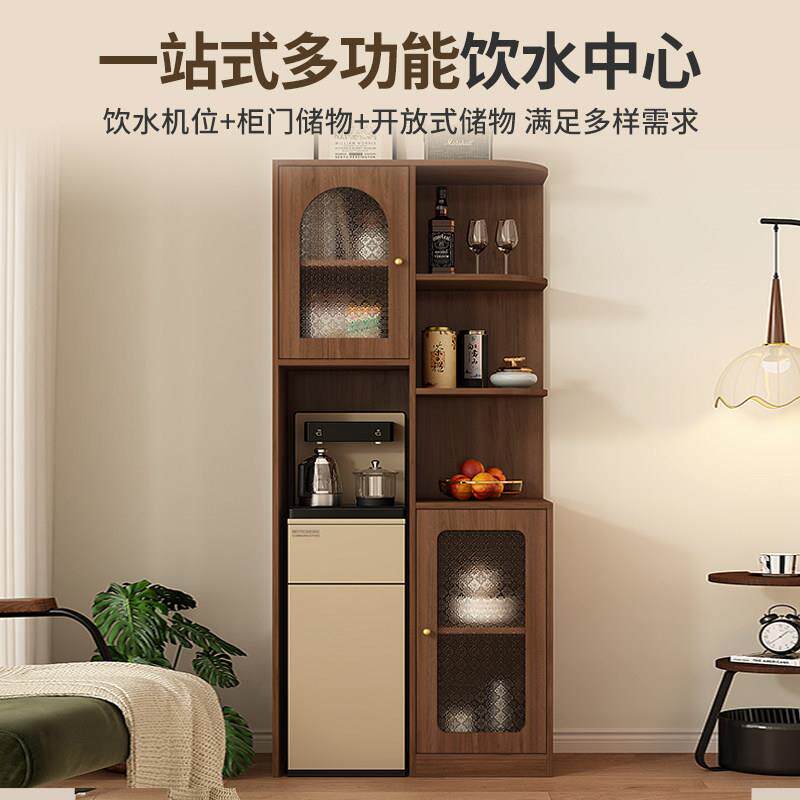 客嵌入体式茶厅吧机柜子一餐边柜杯柜具茶壶置物饮水机柜定制GG44