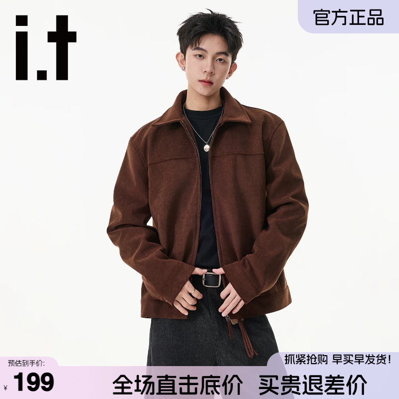 It5CM/FIVECM仿麂皮绒夹克男