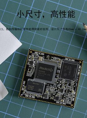 ROC-RK3308B-CC Plus  CORE-3308Y四核64位核心板开发板语音识别