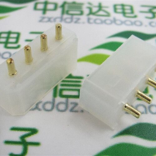 电脑连接器 电源接插件 大4P 大四P 焊板针座 IDE插座 间距5.08MM