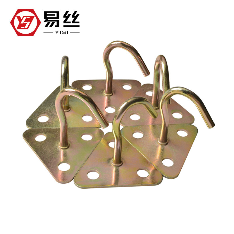 加固型风扇钩吊扇钩墙壁铁钩天花板吊灯挂钩U型钩固定勾沙包钩子