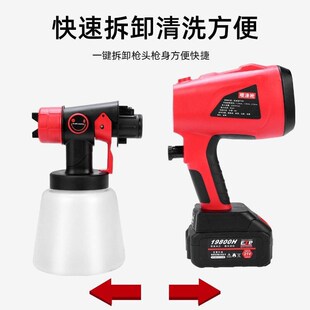 锂电电动喷漆枪乳胶漆喷枪油漆喷涂工具家用喷涂料机锂电喷漆神器