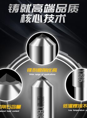 进口金刚笔砂轮修整器金刚石笔磨修磨床洗石笔修刀修石修正器铣石