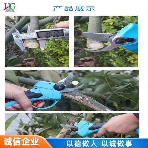 小型便携式树枝电动剪刀充电款修枝剪园林葡萄枝石榴枝电剪刀
