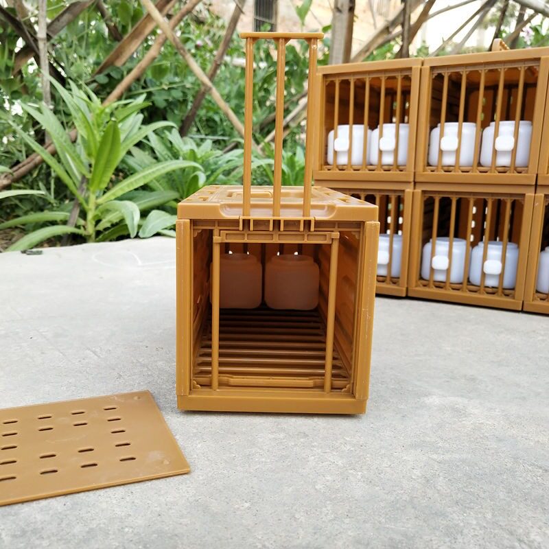 画眉鸟上山小排笼快递运输笼格笼媒笼鹦鹉外出便携塑料胶鸟笼子