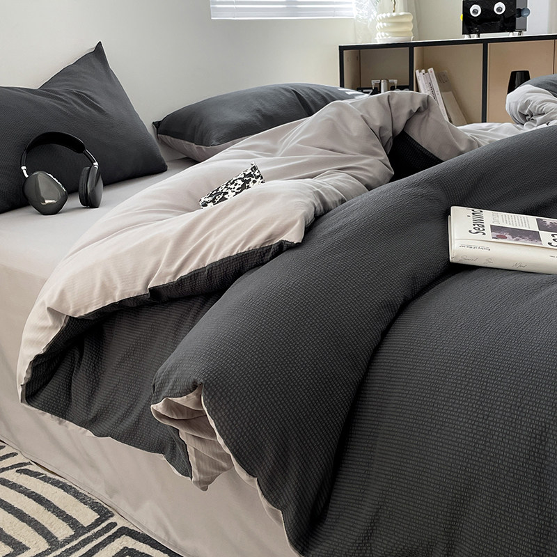 被子全套一整套男夏季床上芯春秋被被套套装七八件床单冬枕头被褥