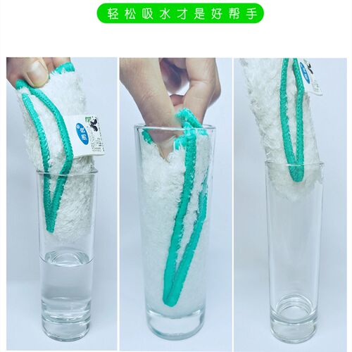 3片装勇良竹纤维洗碗巾不易沾油抹布洗碗布厨房吸水百洁双层加厚