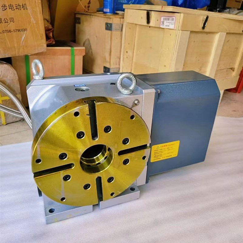 数控四轴转台分度盘回转盘旋转工作台加工中心第四轴涡轮蜗杆
